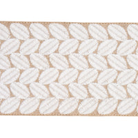 Schumacher Berkeley Tape Wide Ivory On Natural Trim 70658