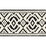 Schumacher Avalon Tape Ivory On Black Trim 70662