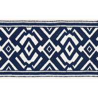 Schumacher Avalon Tape Blue Trim 70664