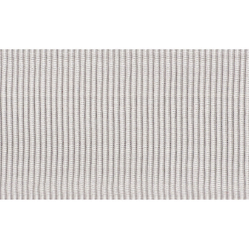 Schumacher Wide Faille Tape Silver Trim Sample 70719