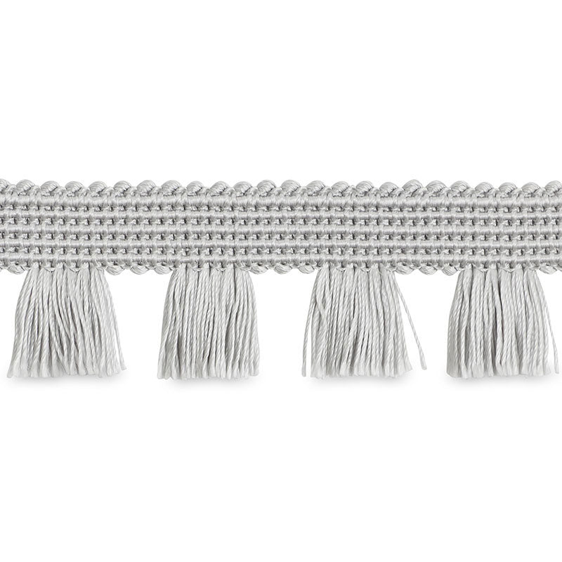 Schumacher Bell Fringe Silver Trim Sample 70725
