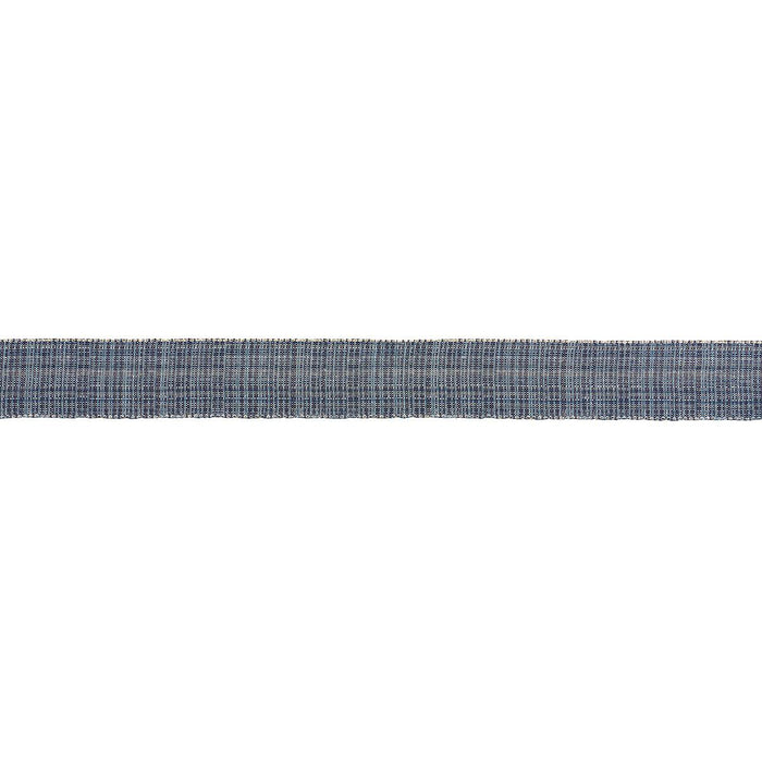 Schumacher Tweed Tape Medium Indigo Trim 70738
