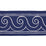 Schumacher Greek Waves Trim White On Navy Trim 70753