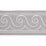 Schumacher Greek Waves Trim White On Grey Trim 70754