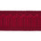 Schumacher Arches Embroidered Tape Medium Red Trim 70769