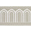 Schumacher Arches Embroidered Tape Wide Taupe Trim 70776