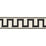 Schumacher Greek Key Embroidered Tape Black On Ivory Trim 70790