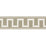 Schumacher Greek Key Embroidered Tape Taupe Trim 70796