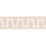 Schumacher Greek Key Embroidered Tape Blush Trim 70800