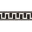 Schumacher Greek Key Embroidered Tape White On Black Trim 70802
