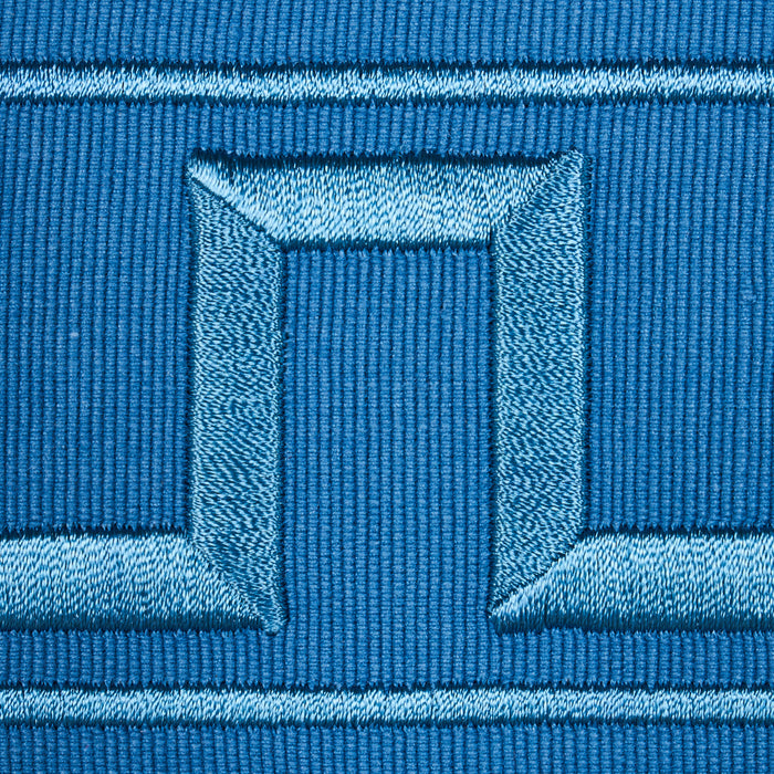 Schumacher Greek Key Embroidered Tape Teal Trim 70806