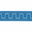 Schumacher Greek Key Embroidered Tape Teal Trim 70806