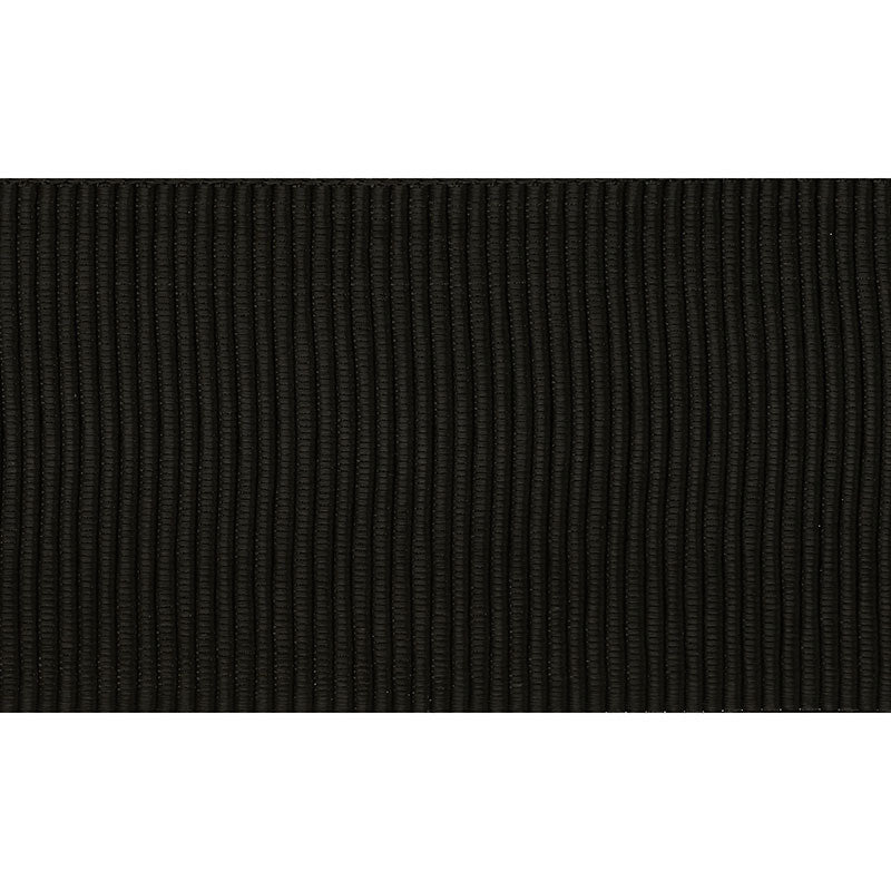 Schumacher Wide Faille Tape Black Trim Sample 70846