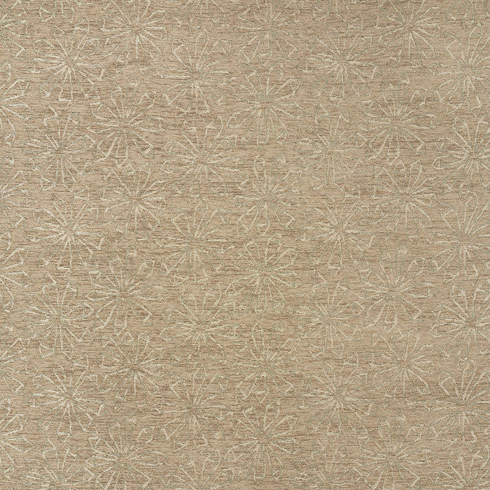 Schumacher Flower Chenille Sandstone Fabric Sample 70861