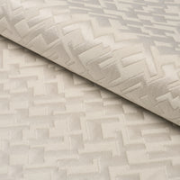 Schumacher Salon Matelasse Satin Limestone Fabric 71191