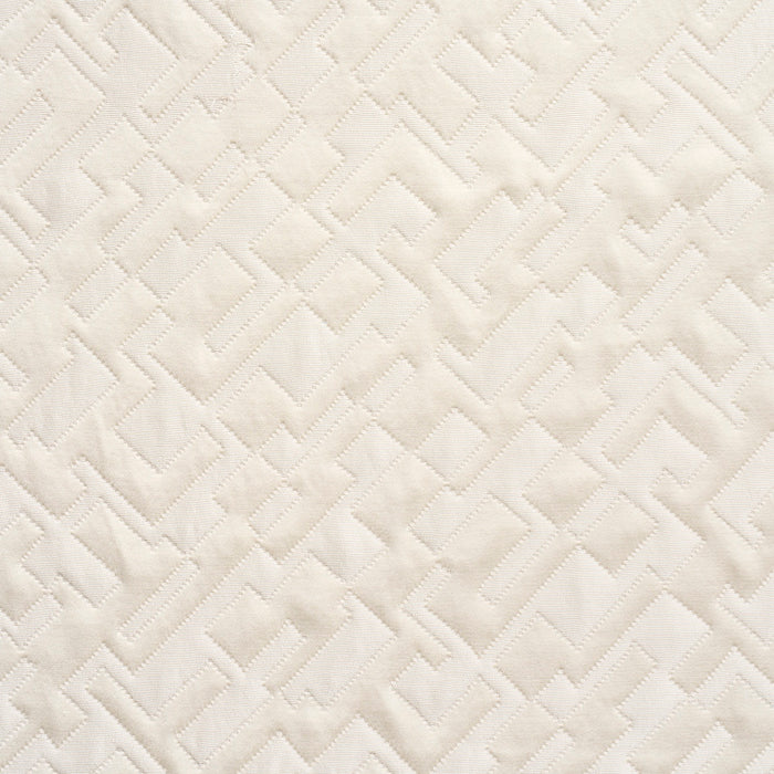 Schumacher Salon Matelasse Satin Pearl Fabric 71192