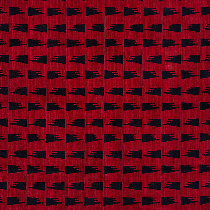 Schumacher Tutsi Red Fabric Sample 71221