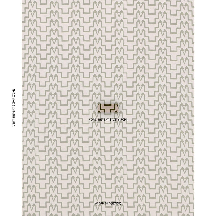 Schumacher Turkish Step Olive Fabric 71246