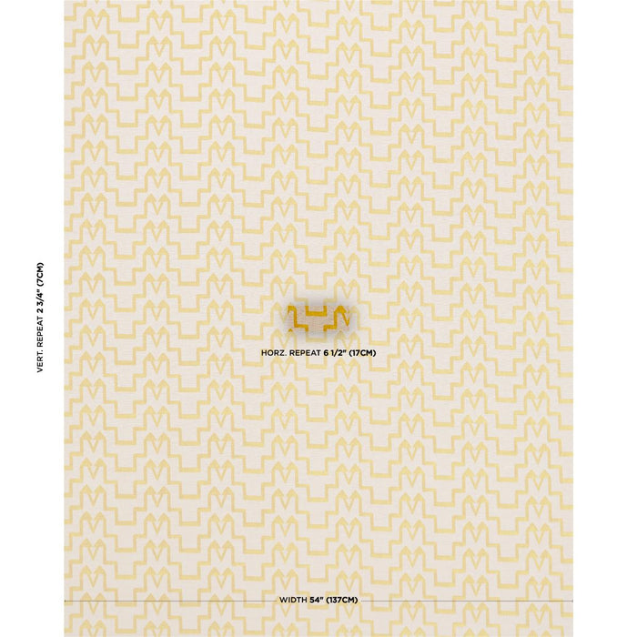 Schumacher Turkish Step Mimosa Glow Fabric 71247