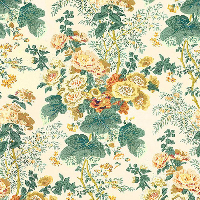 Lee Jofa Hollyhock Hdb Yellow Fabric Sample 7126.LJ.0