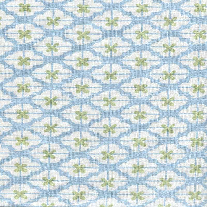 China Seas Kyoto Two Color Soft French Green Windsor Blue Fabric Sample 7135-10W