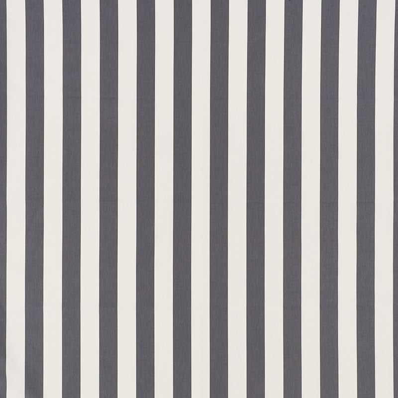 Schumacher James Stripe Charcoal Fabric Sample 71350
