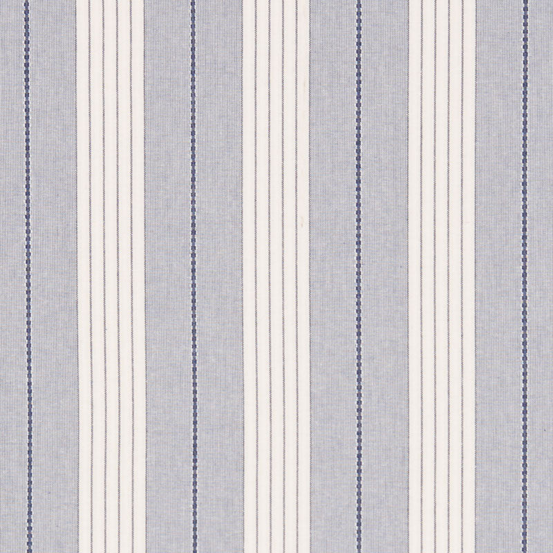 Schumacher Audrey Stripe Navy Fabric Sample 71370