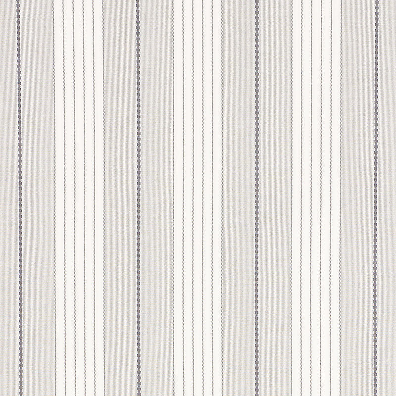 Schumacher Audrey Stripe Grey Fabric Sample 71372