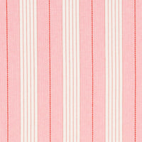 Schumacher Audrey Stripe Pink & Red Fabric 71374