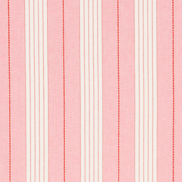 Schumacher Audrey Stripe Pink & Red Fabric Sample 71374