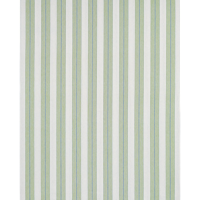 Schumacher Audrey Stripe Green Fabric Sample 71376