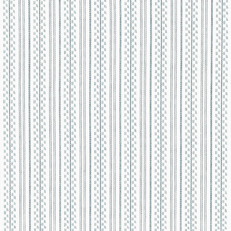 Schumacher Jack Stripe Sky Fabric Sample 71410