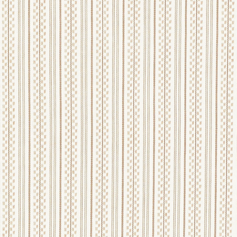 Schumacher Jack Stripe Sand Fabric Sample 71411