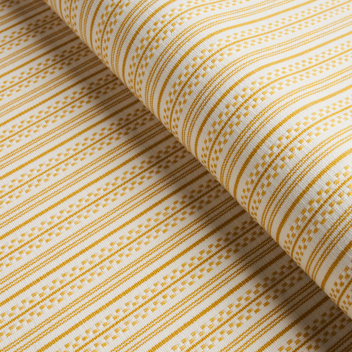 Schumacher Jack Stripe Yellow Fabric Sample 71417