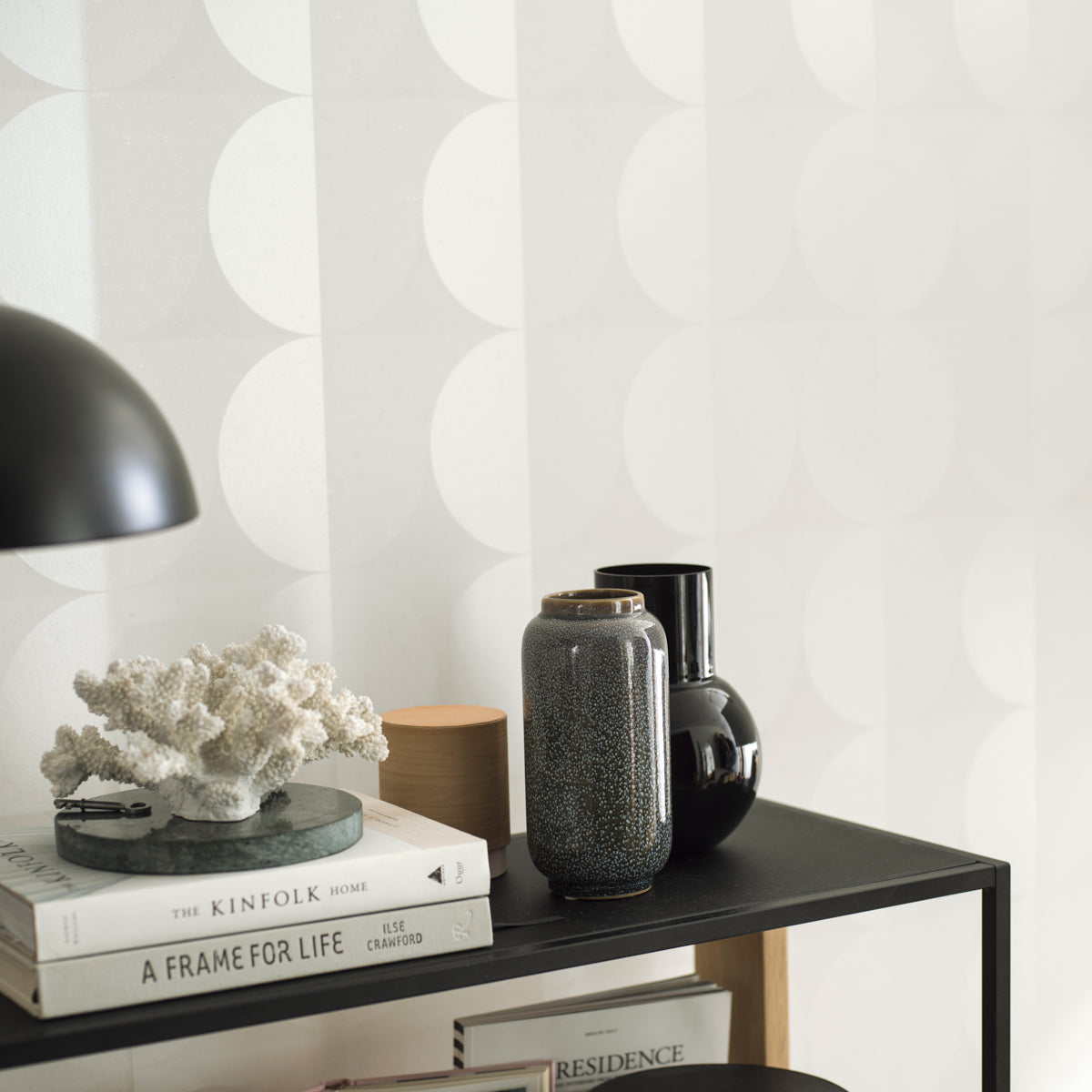 Schumacher Sahara Moon Pearl Wallpaper Sample 7150