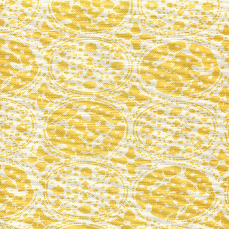 China Seas Bodri Batik Yellow Fabric Sample 7170-04
