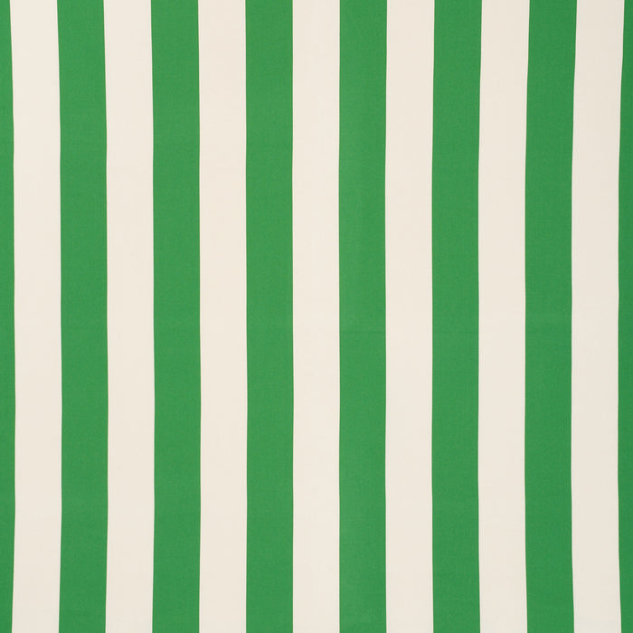 Schumacher Cabana Stripe Indoor/Outdoor Green Fabric Sample 71751