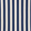 Schumacher Cabana Stripe Indoor/Outdoor Navy Fabric 71755