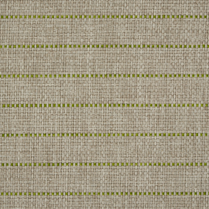 Schumacher Manning Stripe Indoor/Outdoor Lime Fabric Sample 71813
