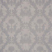 Schumacher Chinoiserie Royale Platinum Fabric 71831
