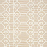 Schumacher Ziz Embroidery Natural Fabric 71934