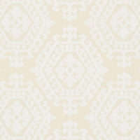 Schumacher Omar Embroidery Ivory Fabric 71940