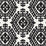 Schumacher Omar Embroidery Black Fabric 71942