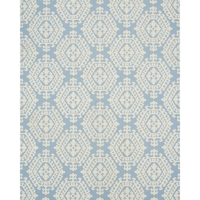 Schumacher Omar Embroidery Sky Fabric 71945