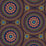 Schumacher Idris Embroidery Navy & Multi Fabric 71950