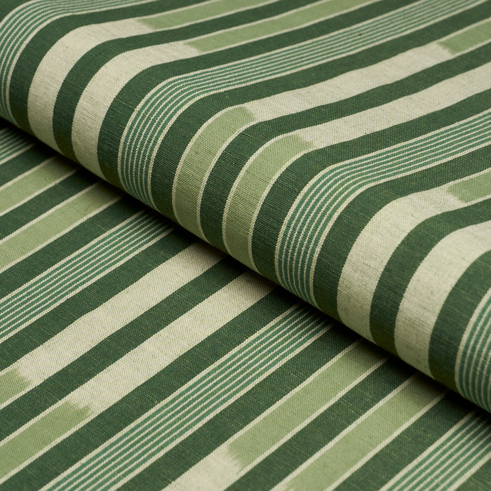 Schumacher Cusco Ikat Green Fabric Sample 71973