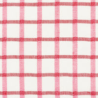 Schumacher Pauline Check Casement Rose Fabric 72072