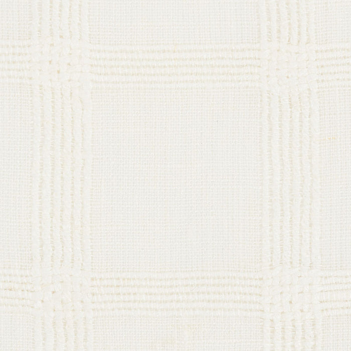 Schumacher Pauline Check Casement Whitework Fabric 72073