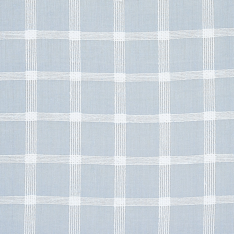 Schumacher Pauline Check Casement Chambray Fabric 72074