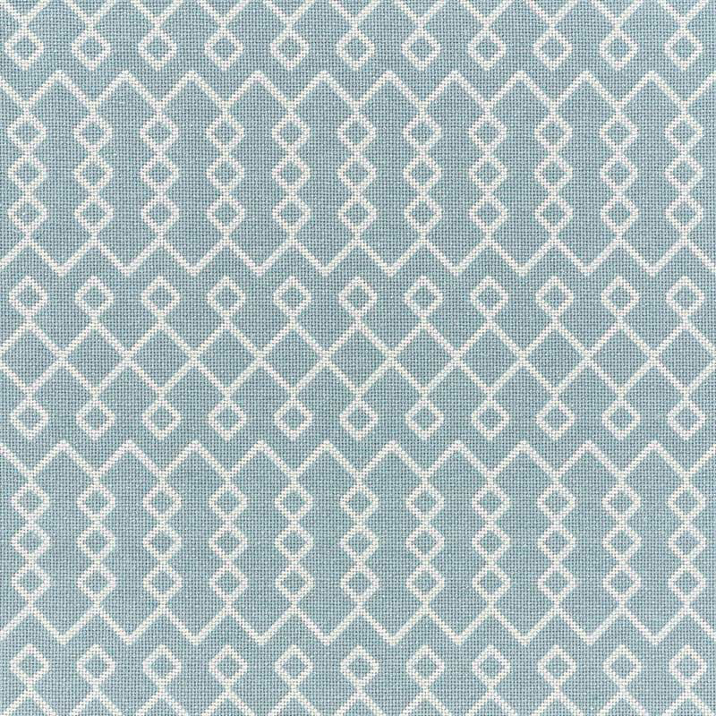 Schumacher Bricolette Sky Fabric 72111